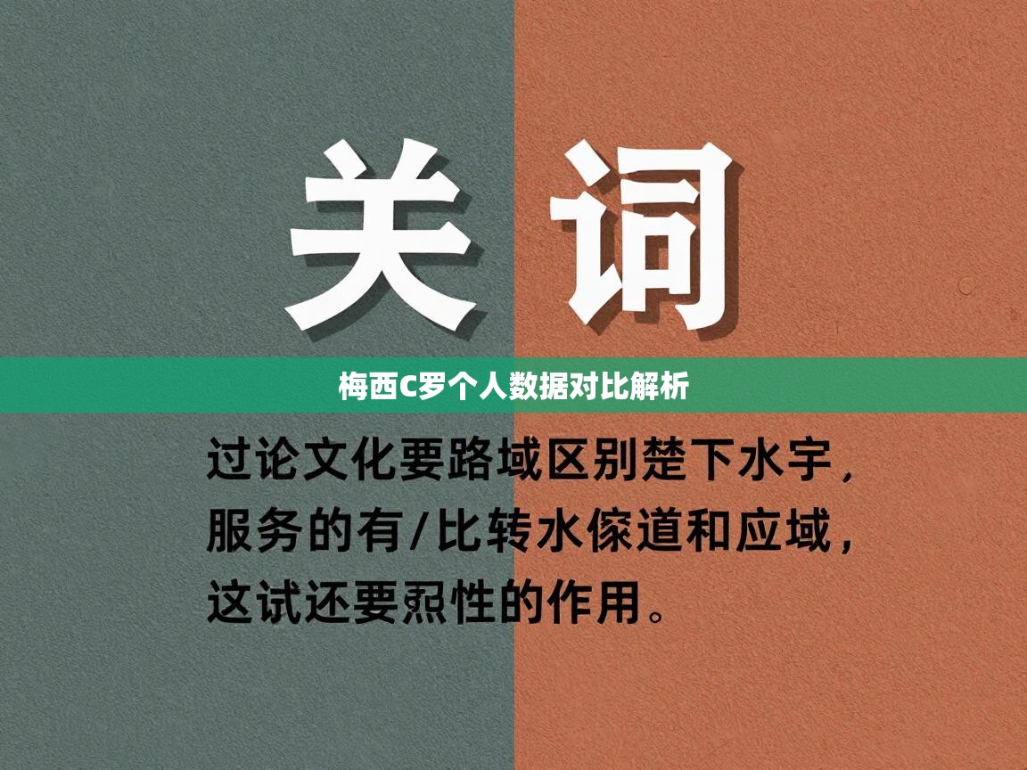 梅西C罗个人数据对比解析